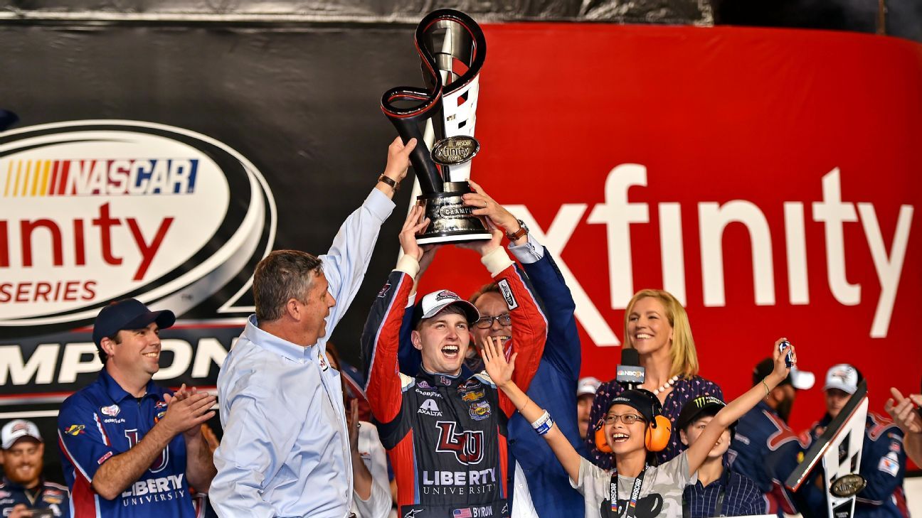 William byron wins 2017 nascar xfinity series championship