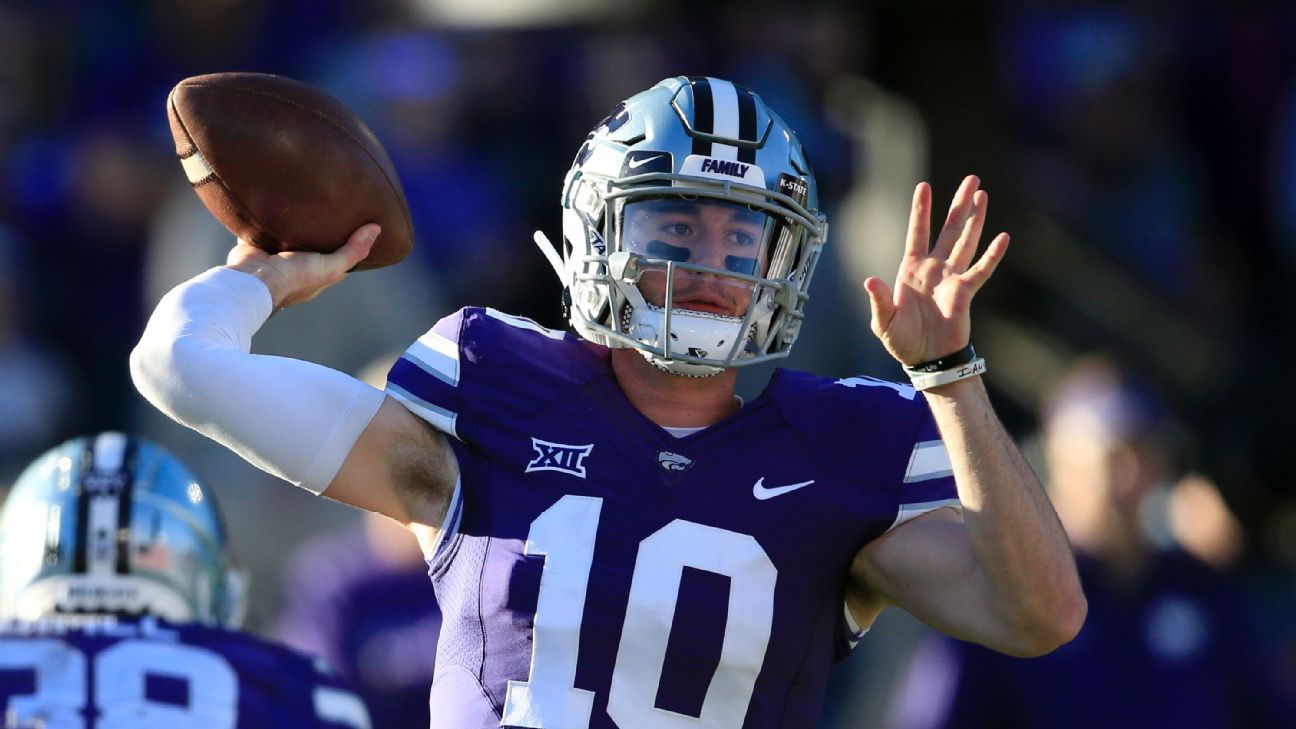 Kansas State QB Skylar Thompson (shoulder) out against TCU - ESPN