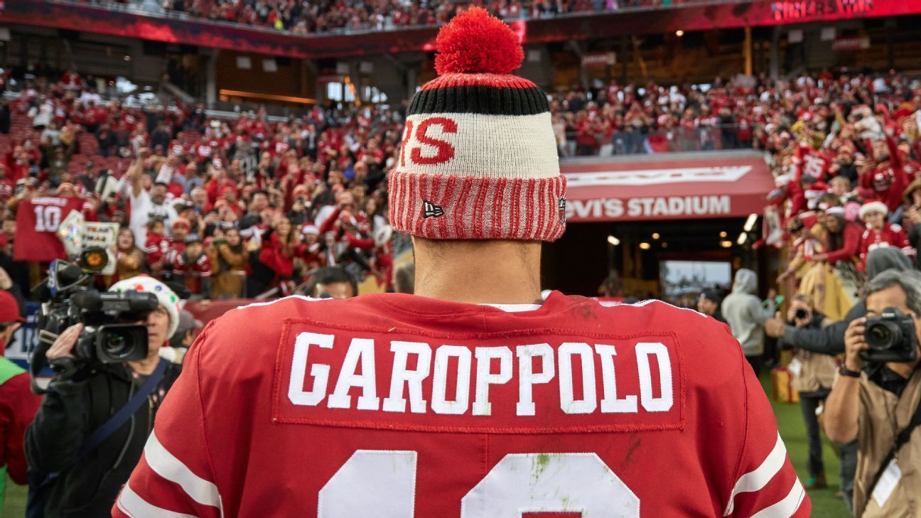 Here's where 49ers' George Kittle's autographed Jimmy Garoppolo shirt came  from - ABC7 San Francisco