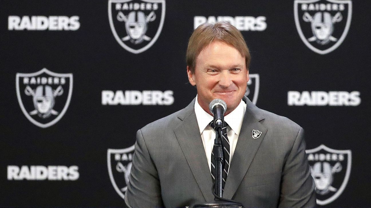 Reports: Oakland Raiders set to hire Jon Gruden for $100 million