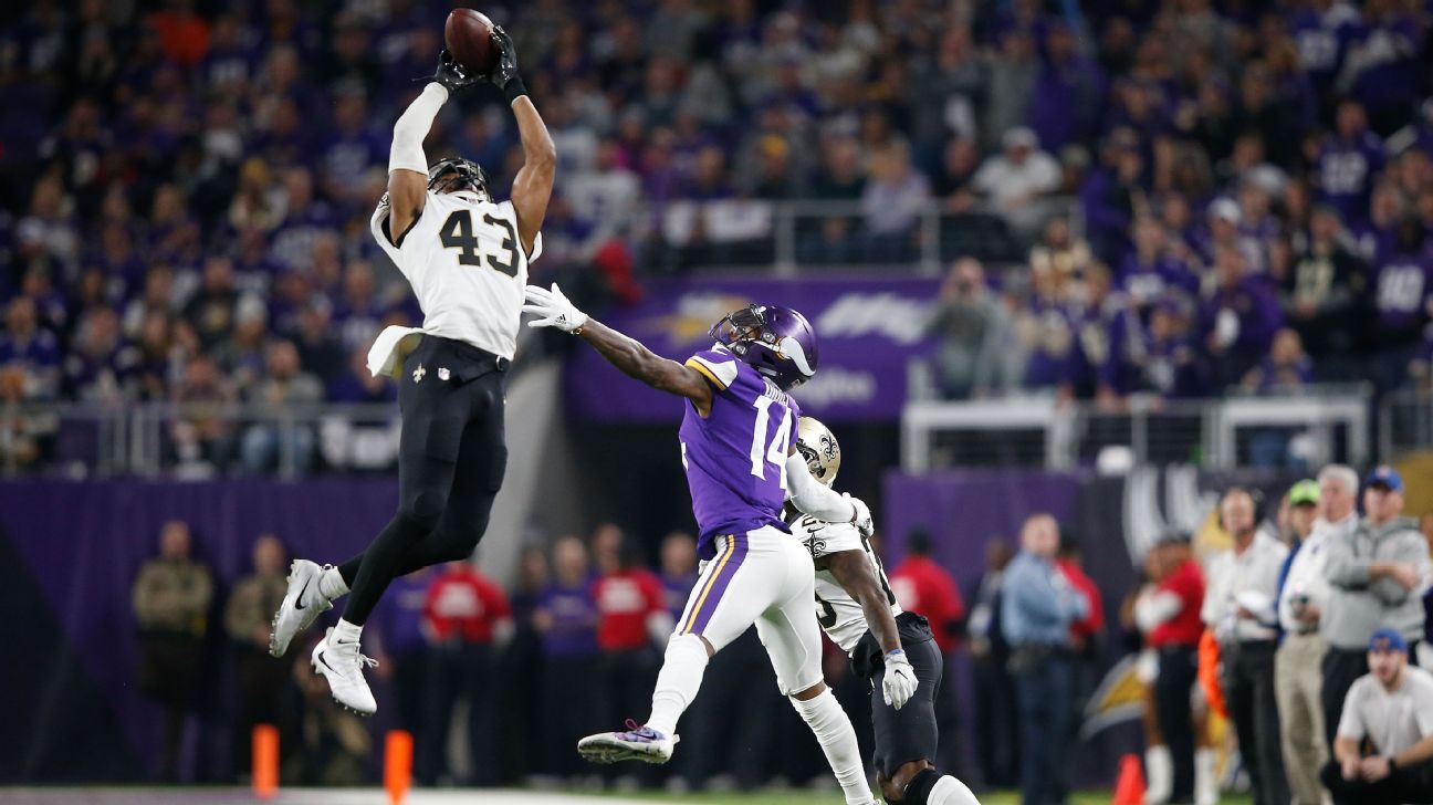 Stefon Diggs Was in Disbelief After Game-Winning Touchdown Vs. Saints