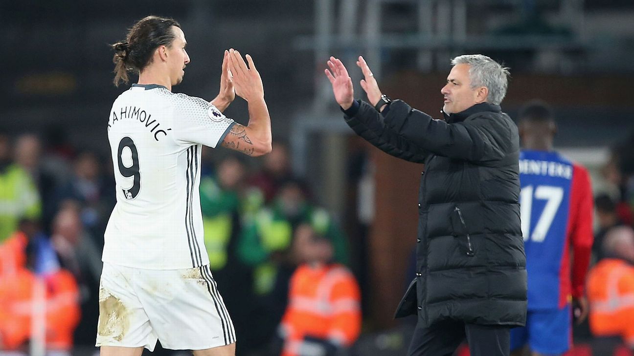 Image result for mourinho zlatan ibrahimovic"