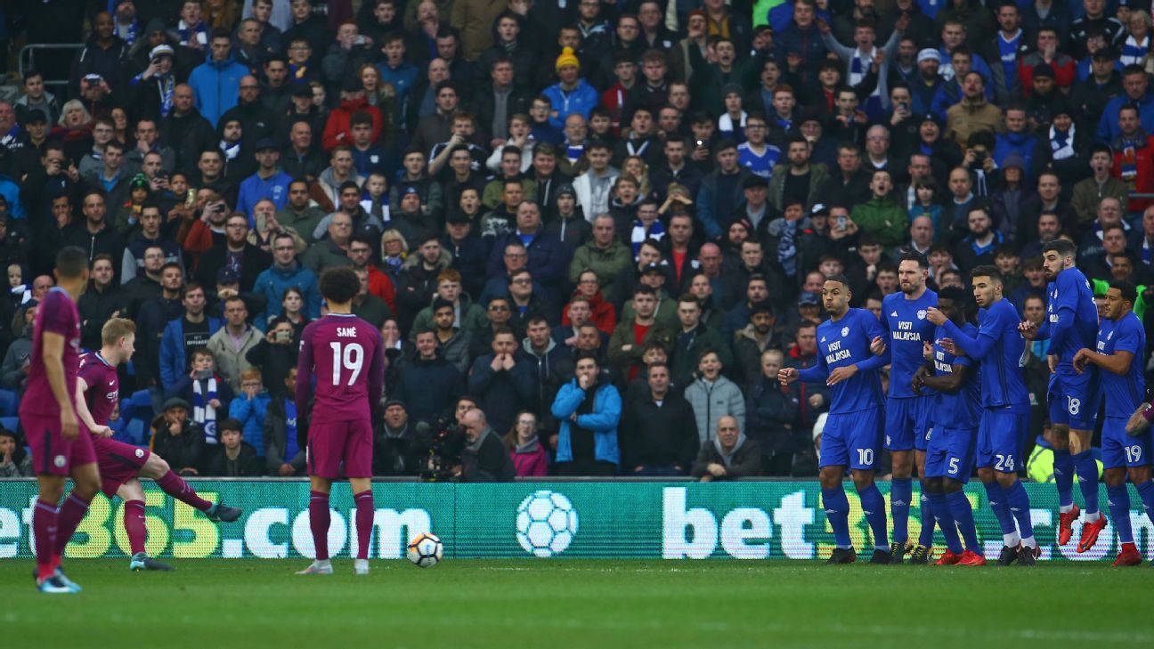 Kevin De Bruyne's cheeky free kick inspires City in FA Cup stroll ESPN
