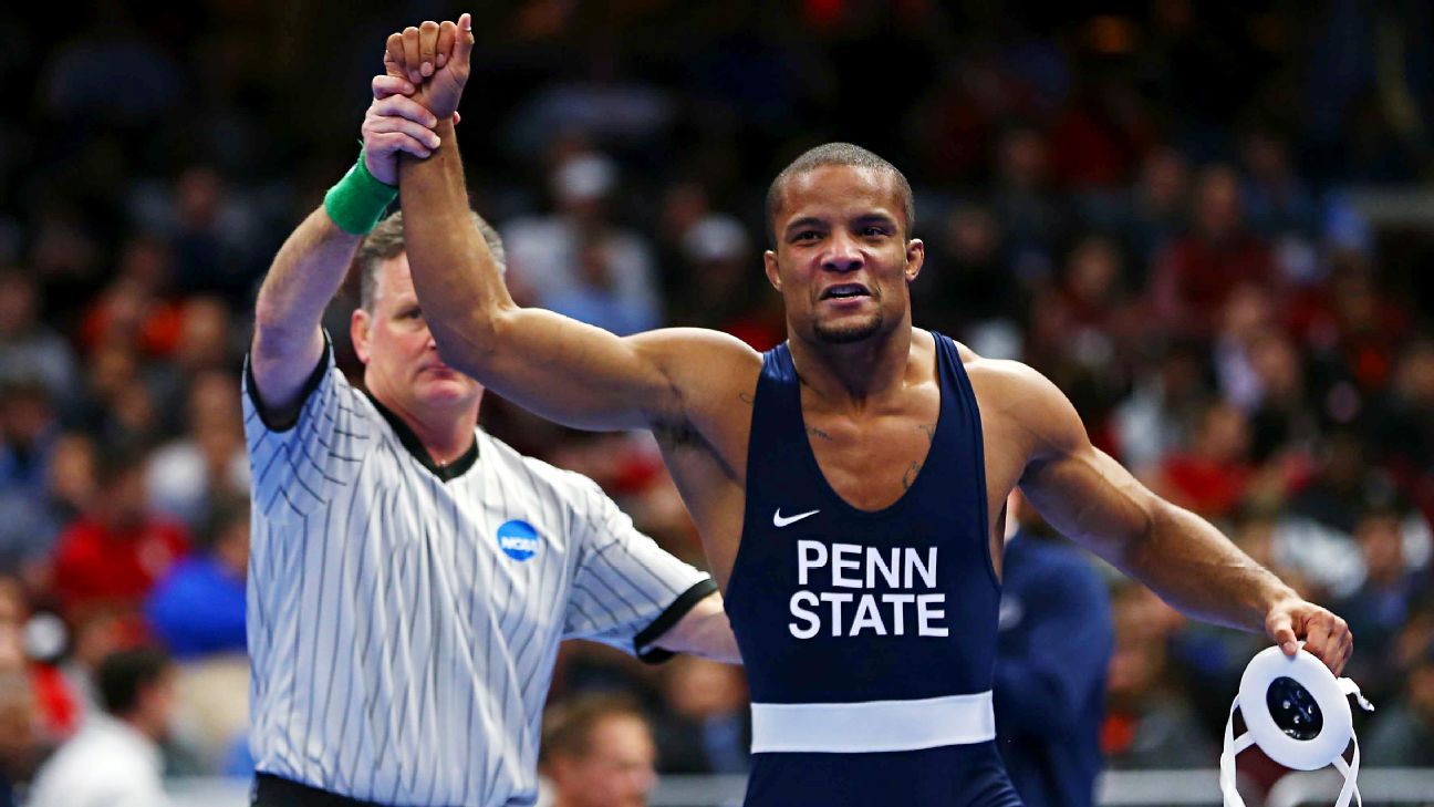 Penn State Nittany Lions charge into lead at NCAA Wrestling