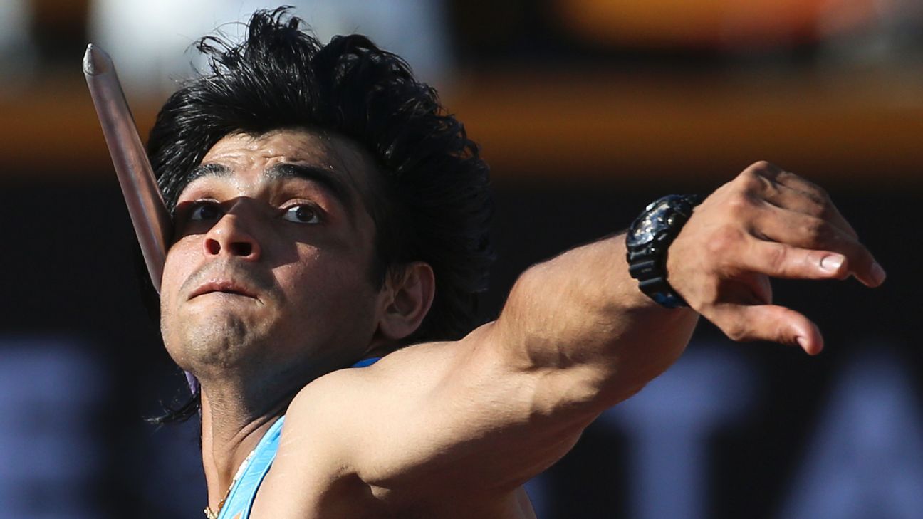 Javelin throw India's Neeraj Chopra breaks own national record to