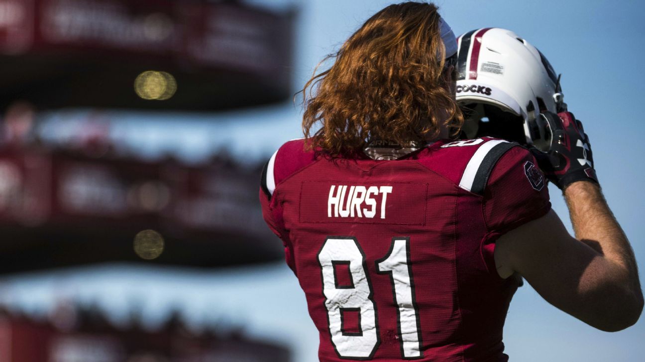 Hayden Hurst: Former Gamecocks TE glad to be back in Carolinas