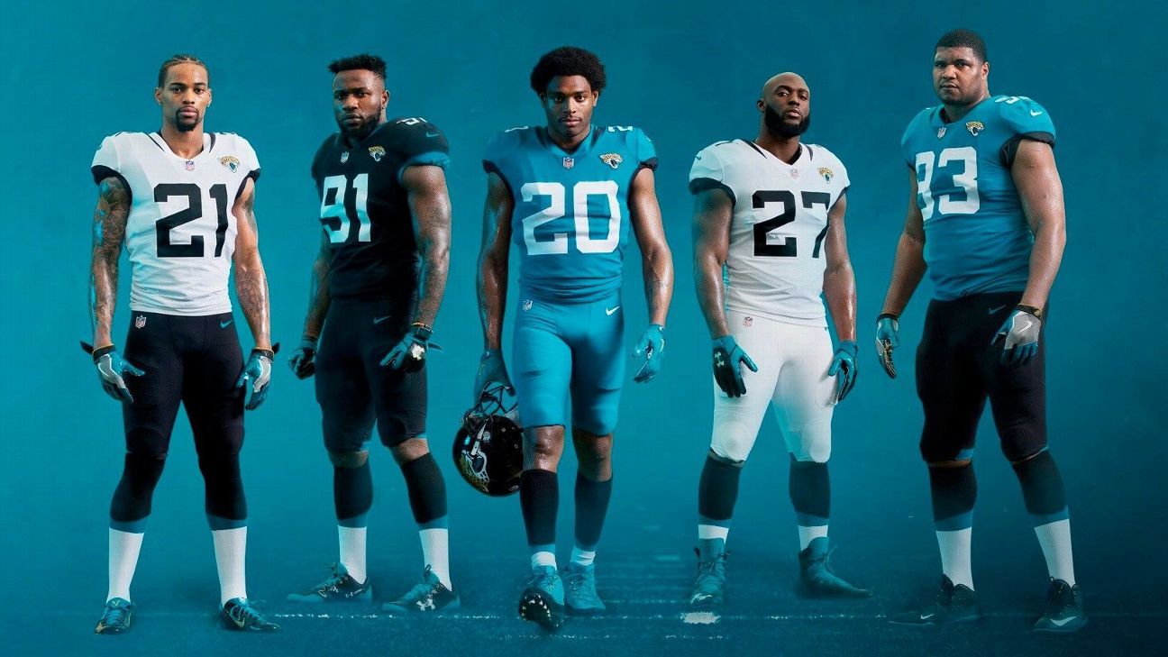 Jacksonville Jaguars Make Teal Jerseys Primary Uniform Option –  SportsLogos.Net News