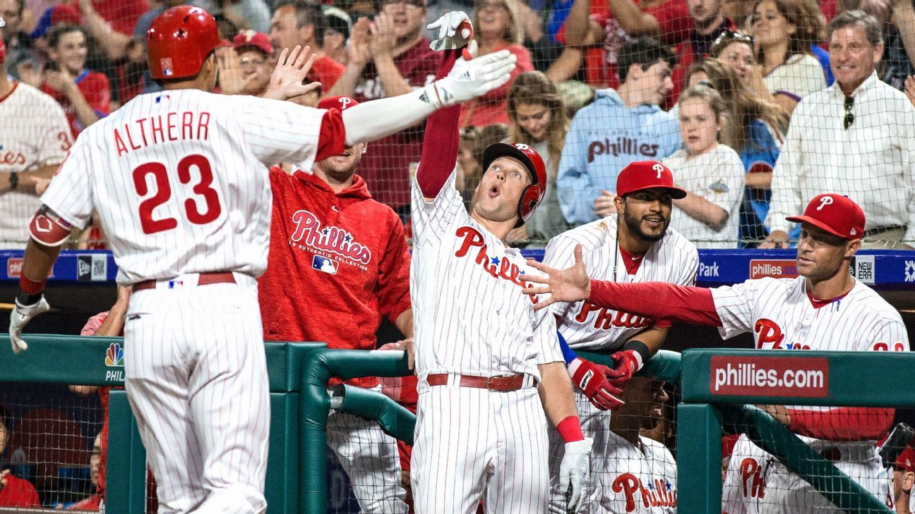 Phillies' Rhys Hoskins, Maikel Franco and Nick Williams make history