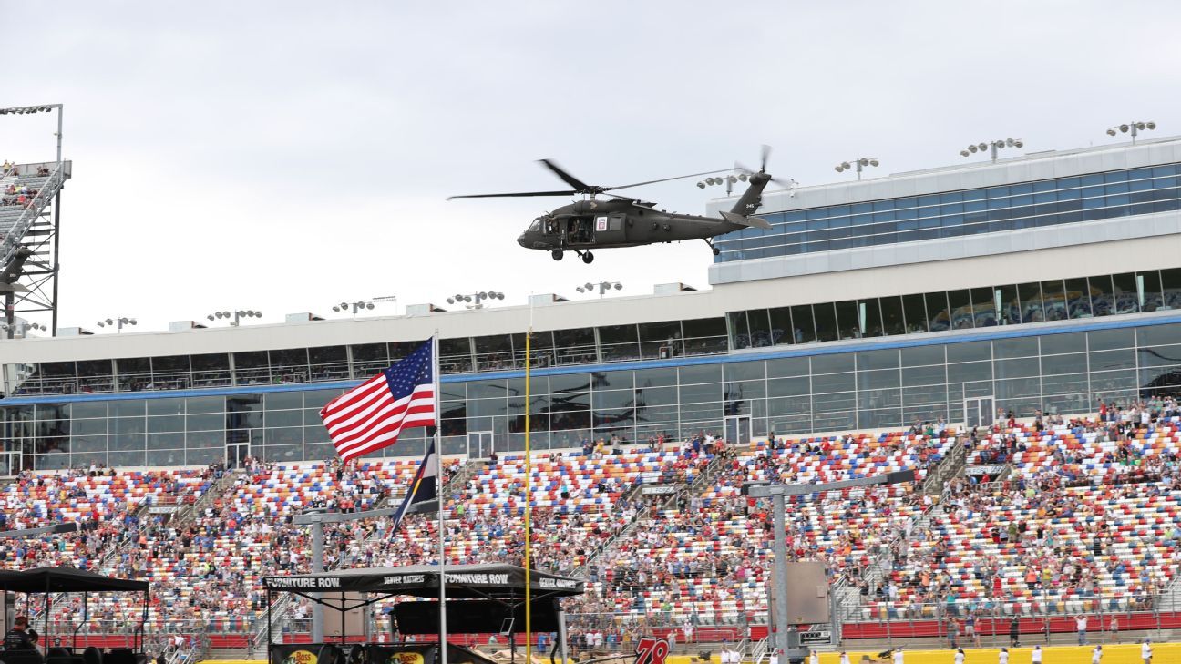 Stories of service and sacrifice inspire NASCAR drivers, fans this