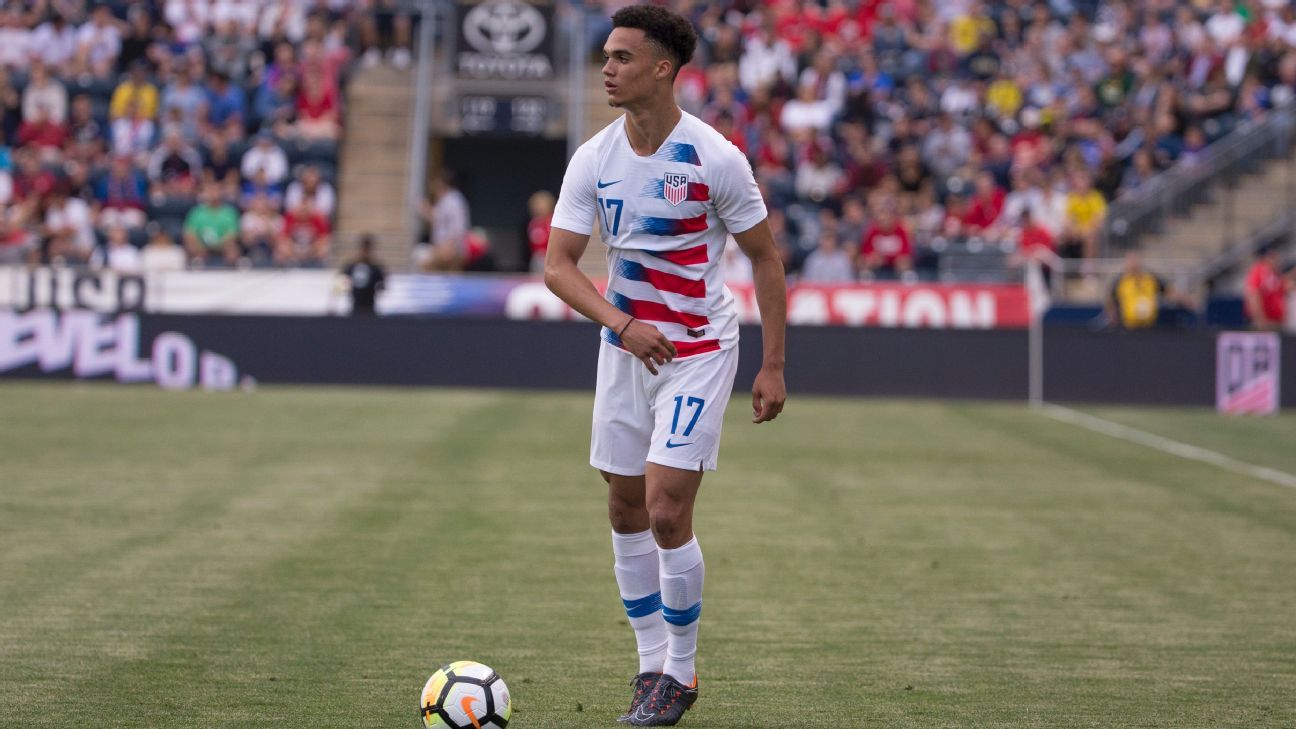 Antonee Robinson was raised in Liverpool, ready to break