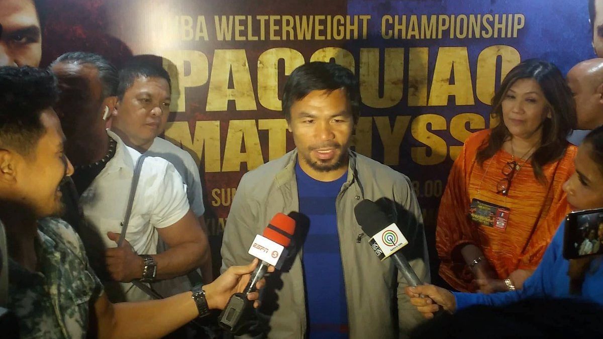 Manny Pacquiao arrives in Kuala Lumpur for Lucas Matthysse fight - ESPN