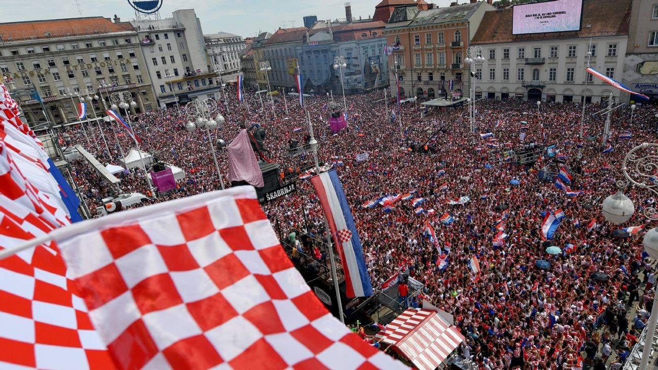 Croatia given heroes� in Zagreb after World Cup