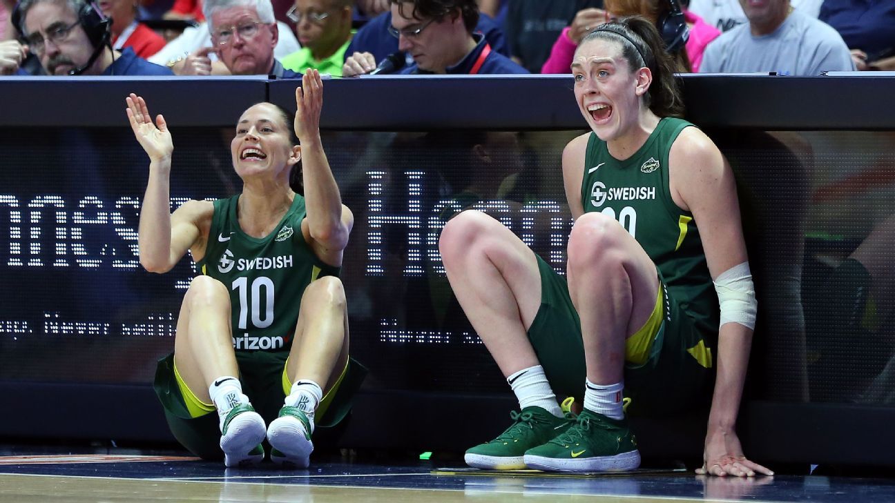 Breanna Stewart And Sue Bird Leading Storm To Top Of Wnba At All Star Break Espn 