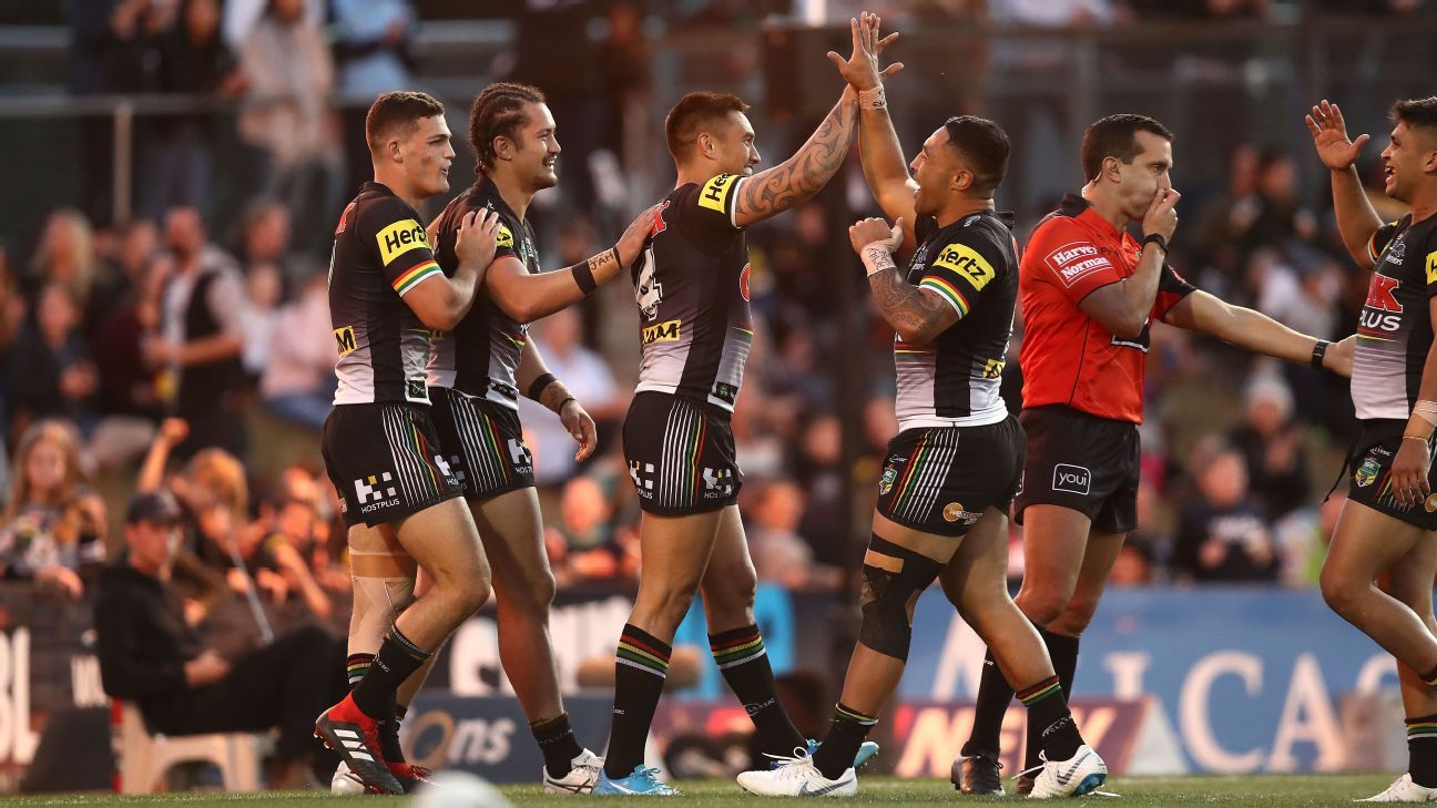 Penrith Panthers outscore Canberra Raiders in NRL try-fest - ESPN