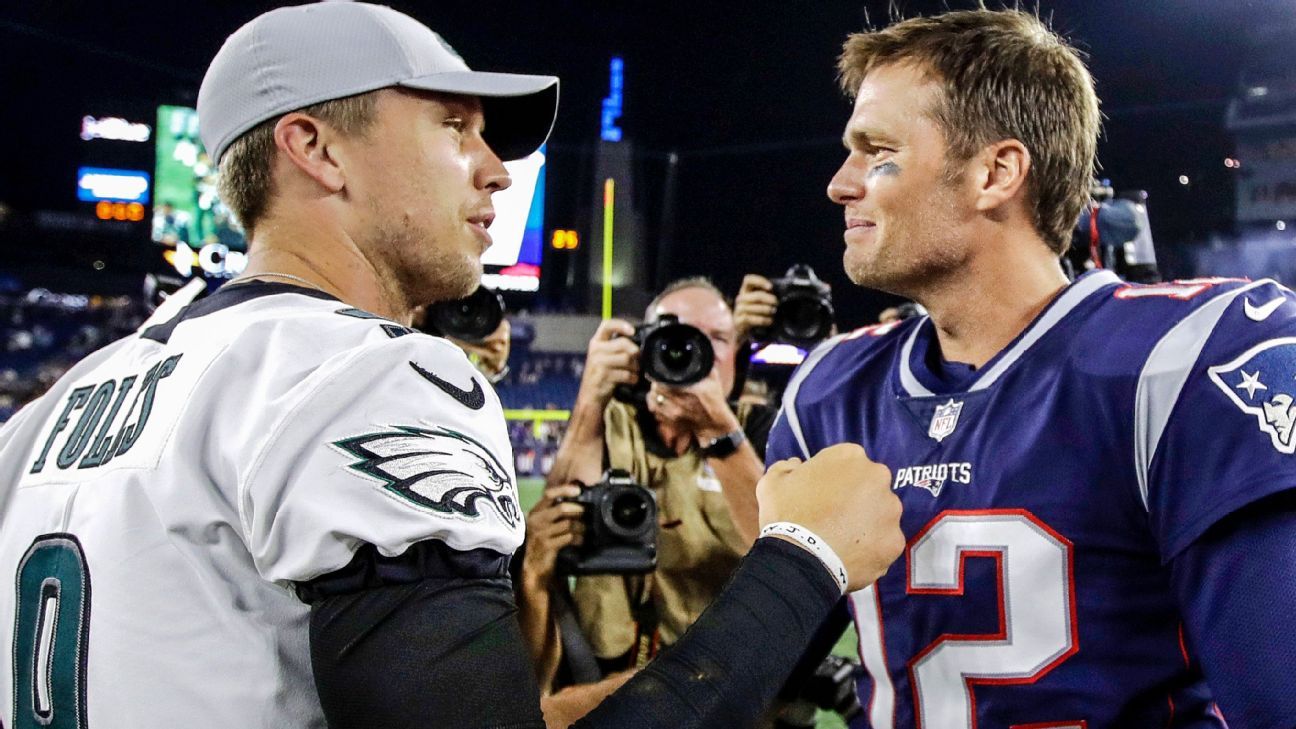 Tom Brady Wears Nick Foquet Hat to Patriots Panthers Postgame Presser