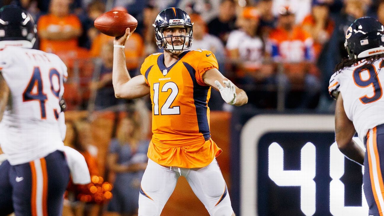 Broncos looking for short-term QB fix with Paxton Lynch out a few weeks -  NBC Sports