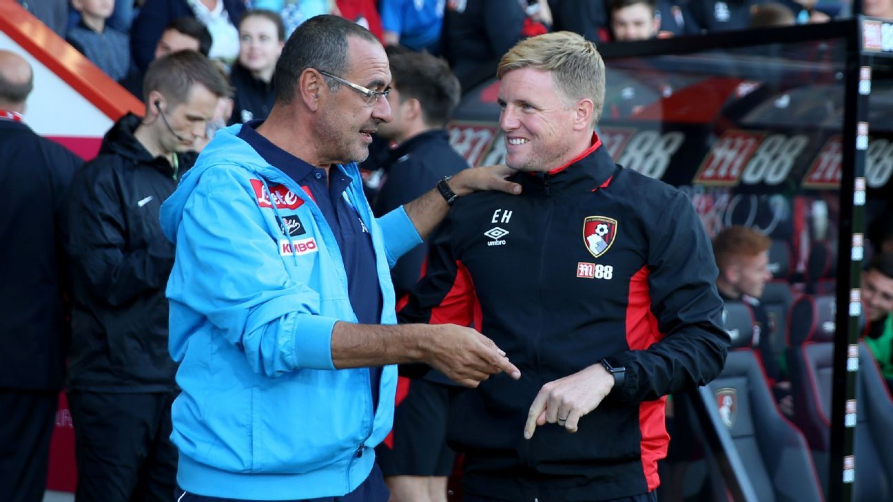 Bournemouth S Eddie Howe A Student Of Chelsea Boss Maurizio Sarri S Serie A Days