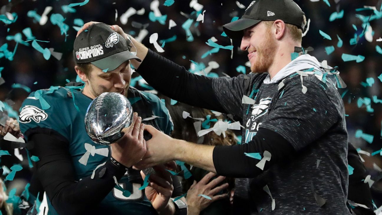 The Eagles currently have the best Super Bowl odds according to ESPN –  Philly Sports