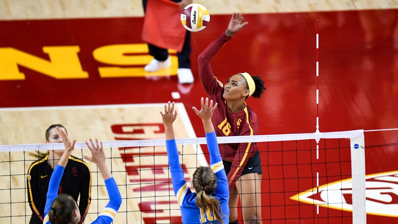 NCAA volleyball player of the year watch USC Trojans' Khalia Lanier