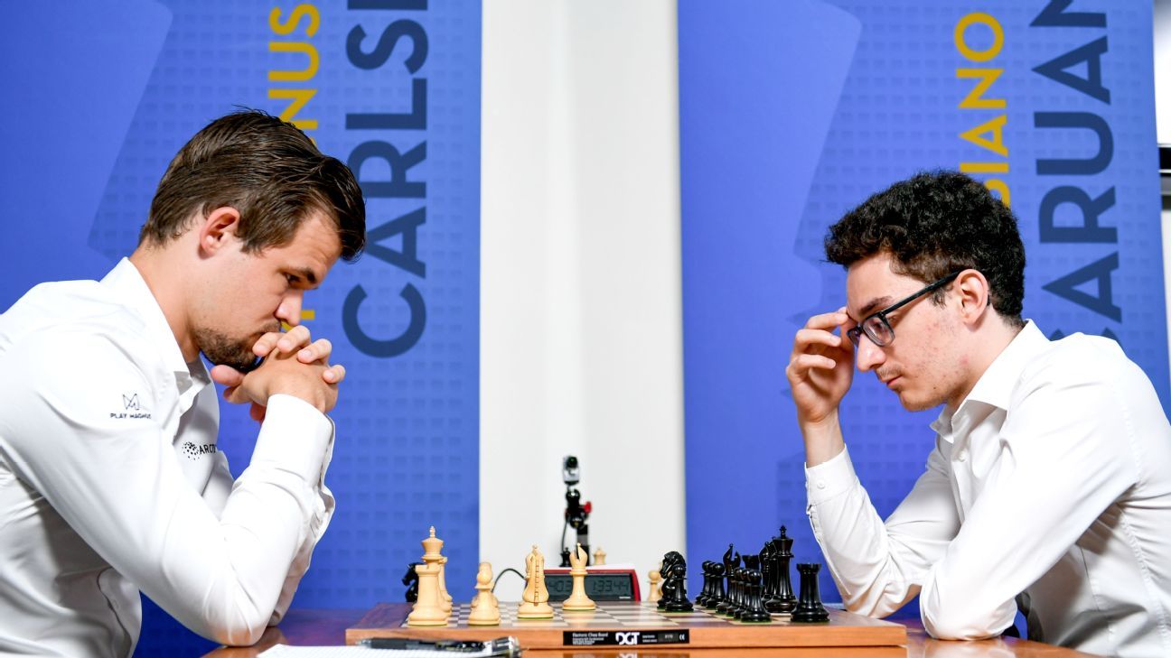 Carlsen, Caruana Top Rating List Before World Championship 
