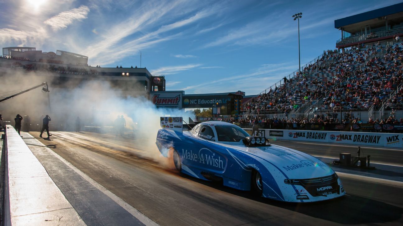 
                  NHRA looks to resume in August in front of fans