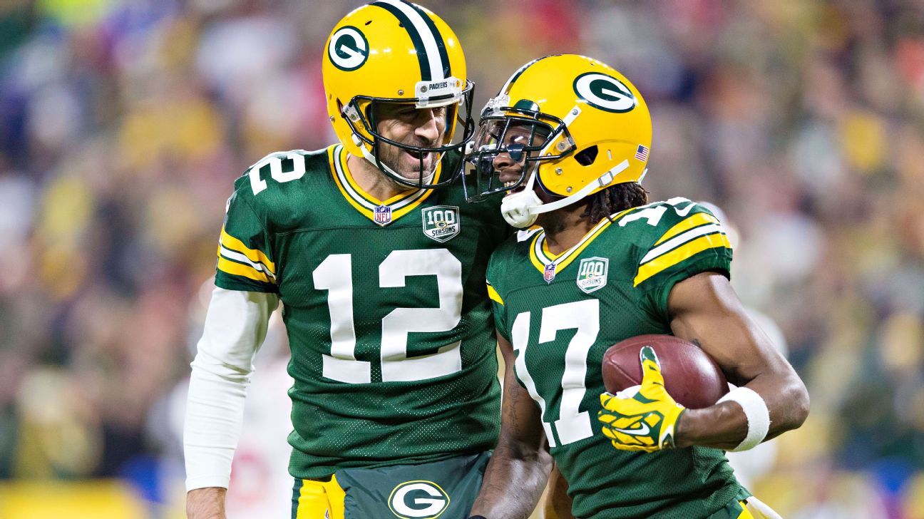 Davante Adams Develops Jordy Nelson Like Connection With Aaron Rodgers Sons Of Lombardi