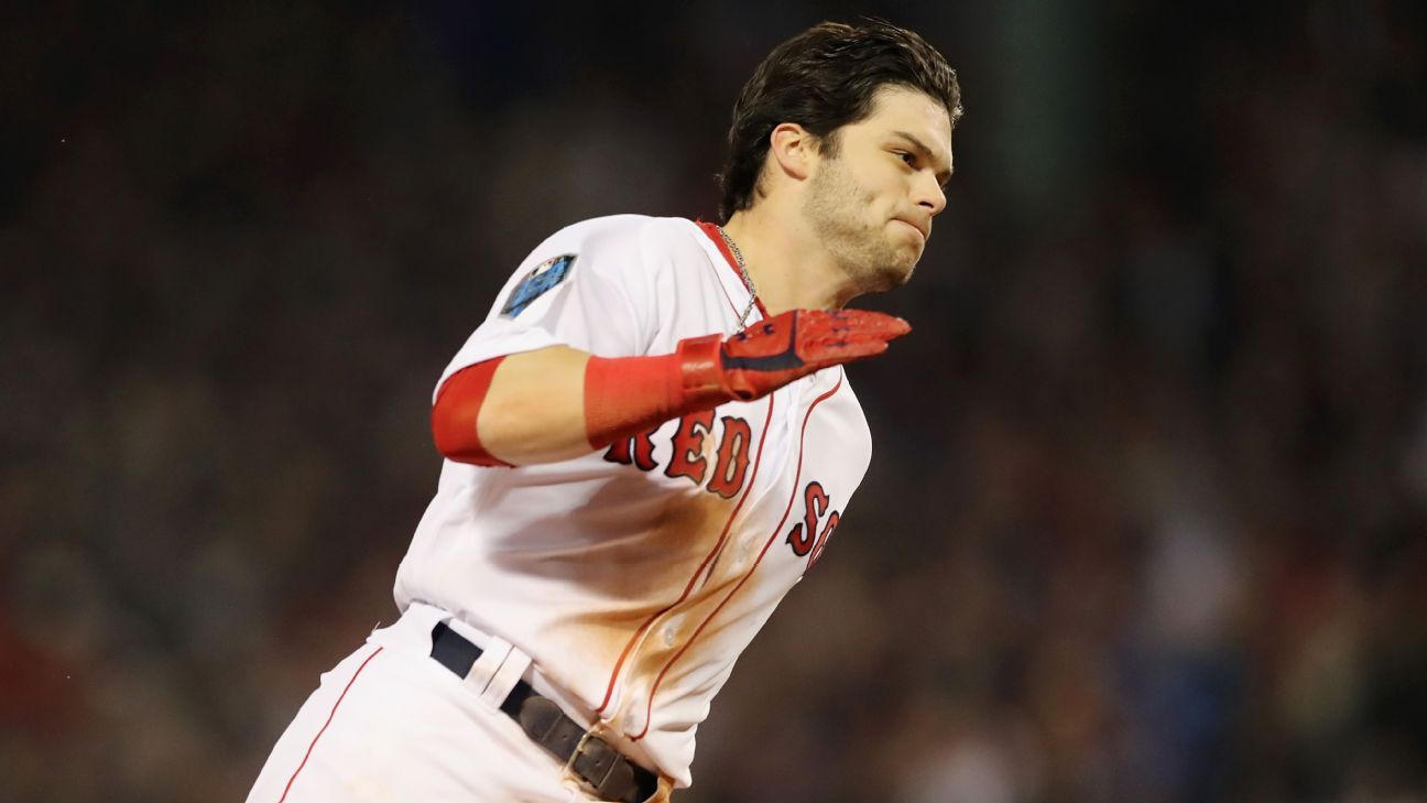 Red Sox consists of Benintendi and Royals and triple cambio junto a Mets
