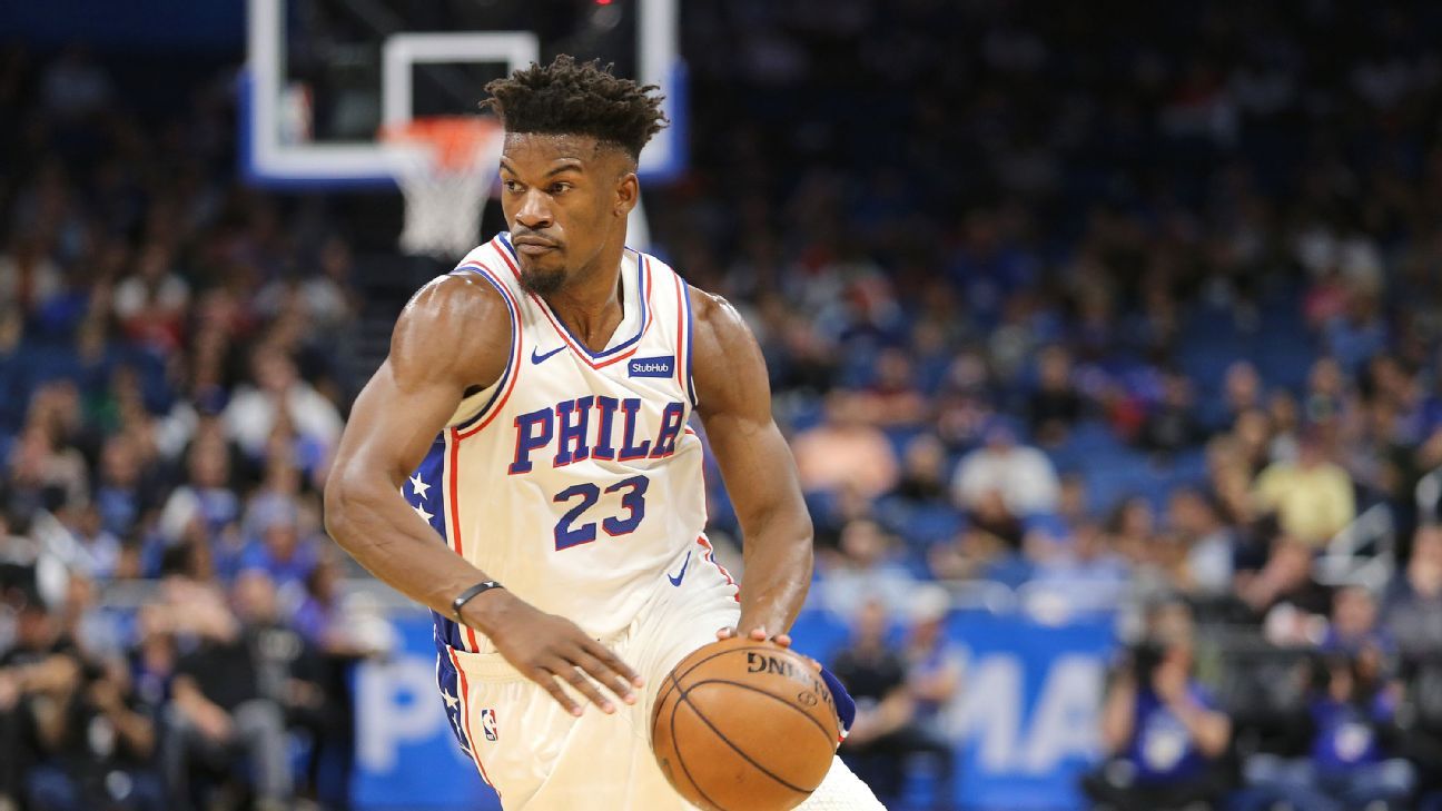 Jimmy Butler debuta con Sixers; Markelle Fultz va a la banca. - ESPN