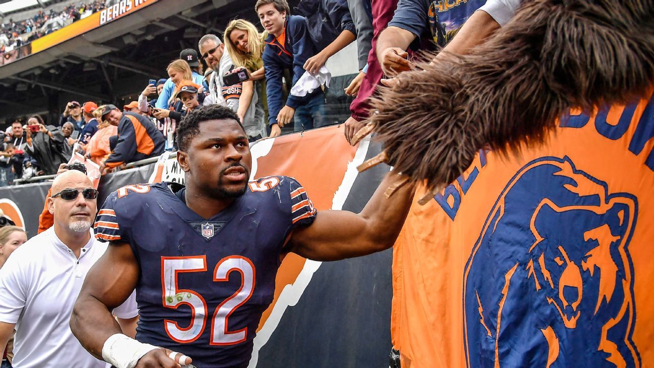 Khalil Mack, Kyle Fuller top Bears' grades on defense in Week 5