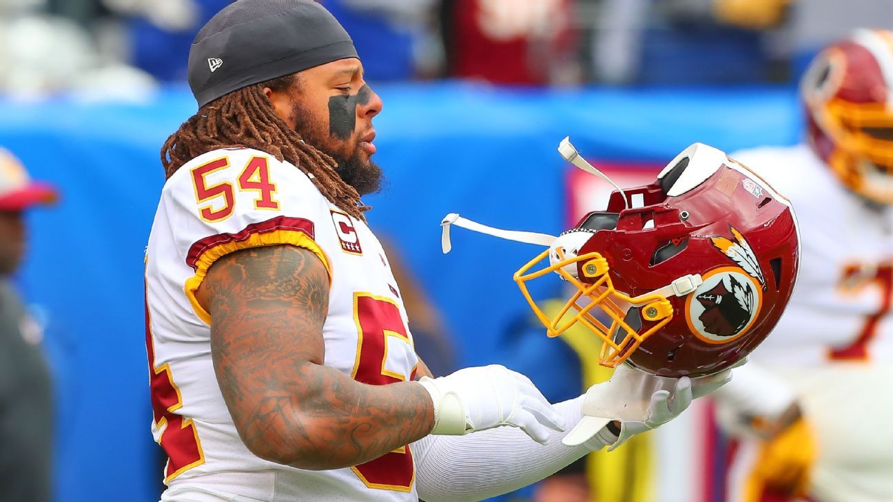 Mason Foster, Washington Redskins linebacker, to be put on injured