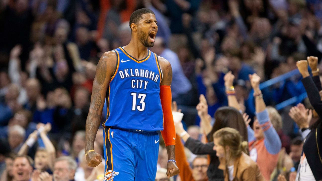 Paul George - Oklahoma City Thunder - 2018 JBL Three-Point Contest -  Event-Worn Jersey