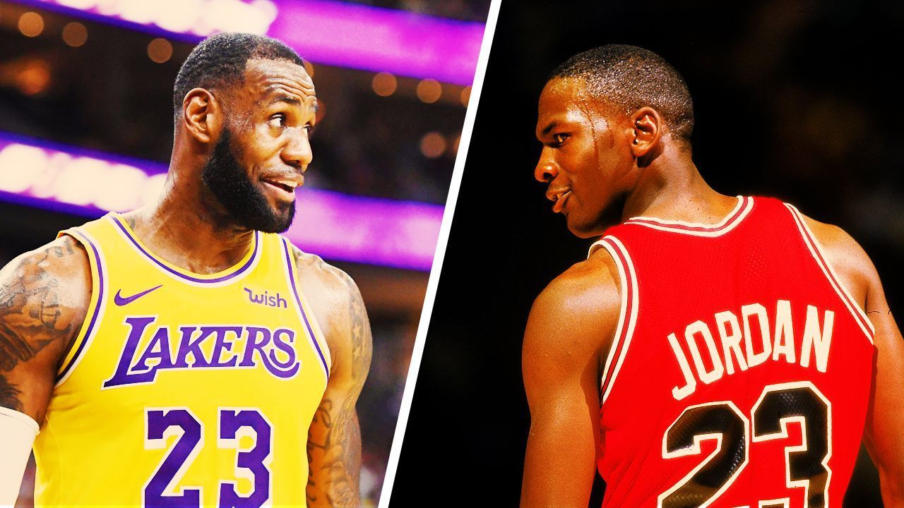 Daquiprafora Esportes - Apesar da discussão gerada sobre quem é o melhor  jogador da história do basquete (Jordan x Lebron), após o título do LA  Lakers esse ano, Michael Jordan ainda é