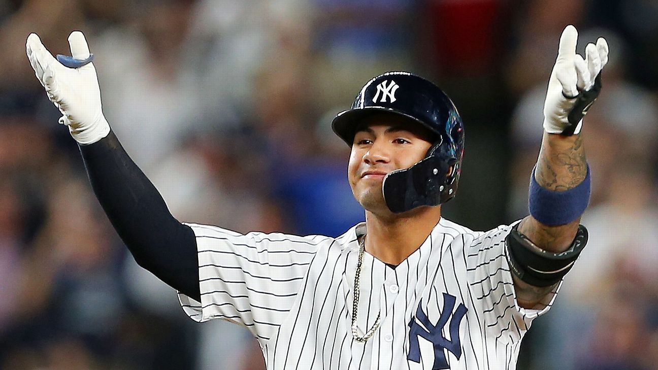 The Yankees' Gleyber Torres is starting to look very confident yankees  players weekend jersey again