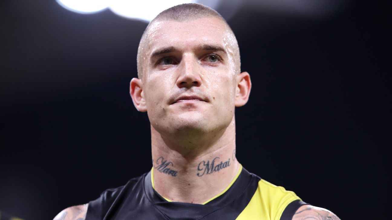 AFL Richmond Tigers' Dustin Martin to miss two games after elbow - ESPN