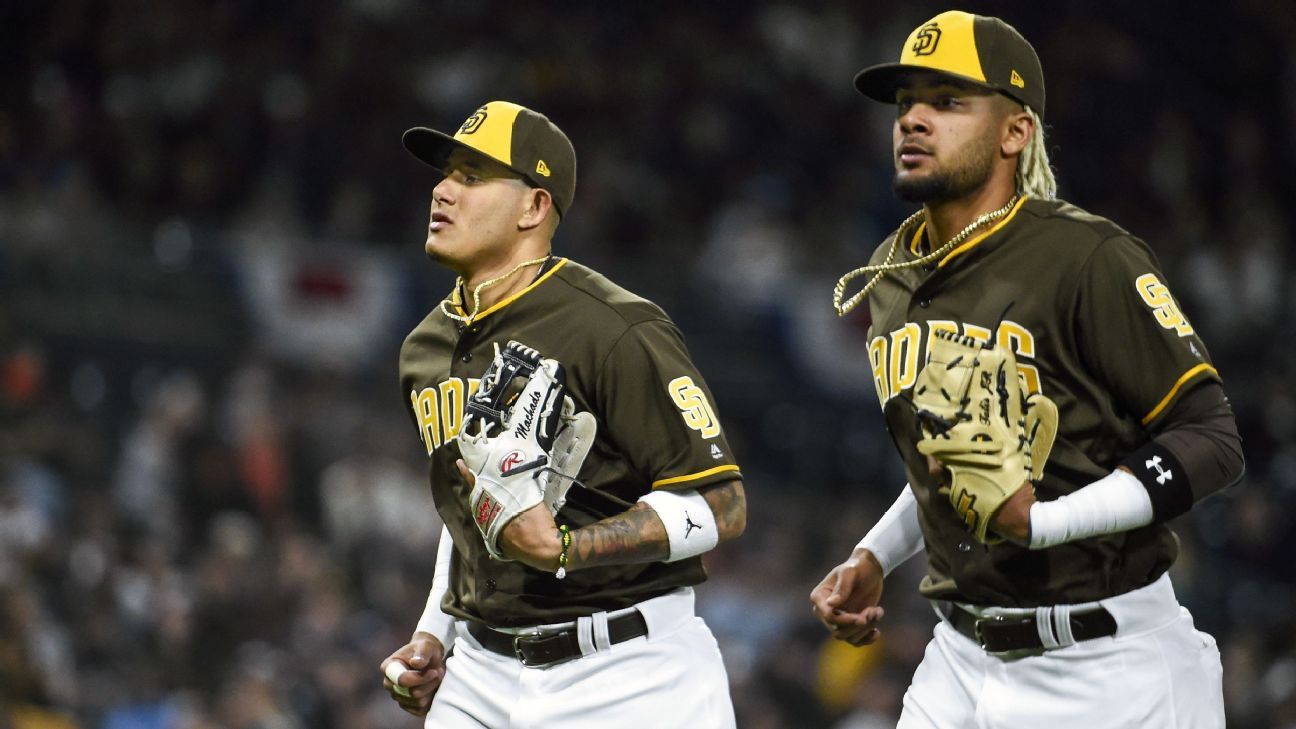 Manny Machado and Fernando Tatis (Photo by Sean M. Haffey/Getty Images) -  The Dynasty Guru