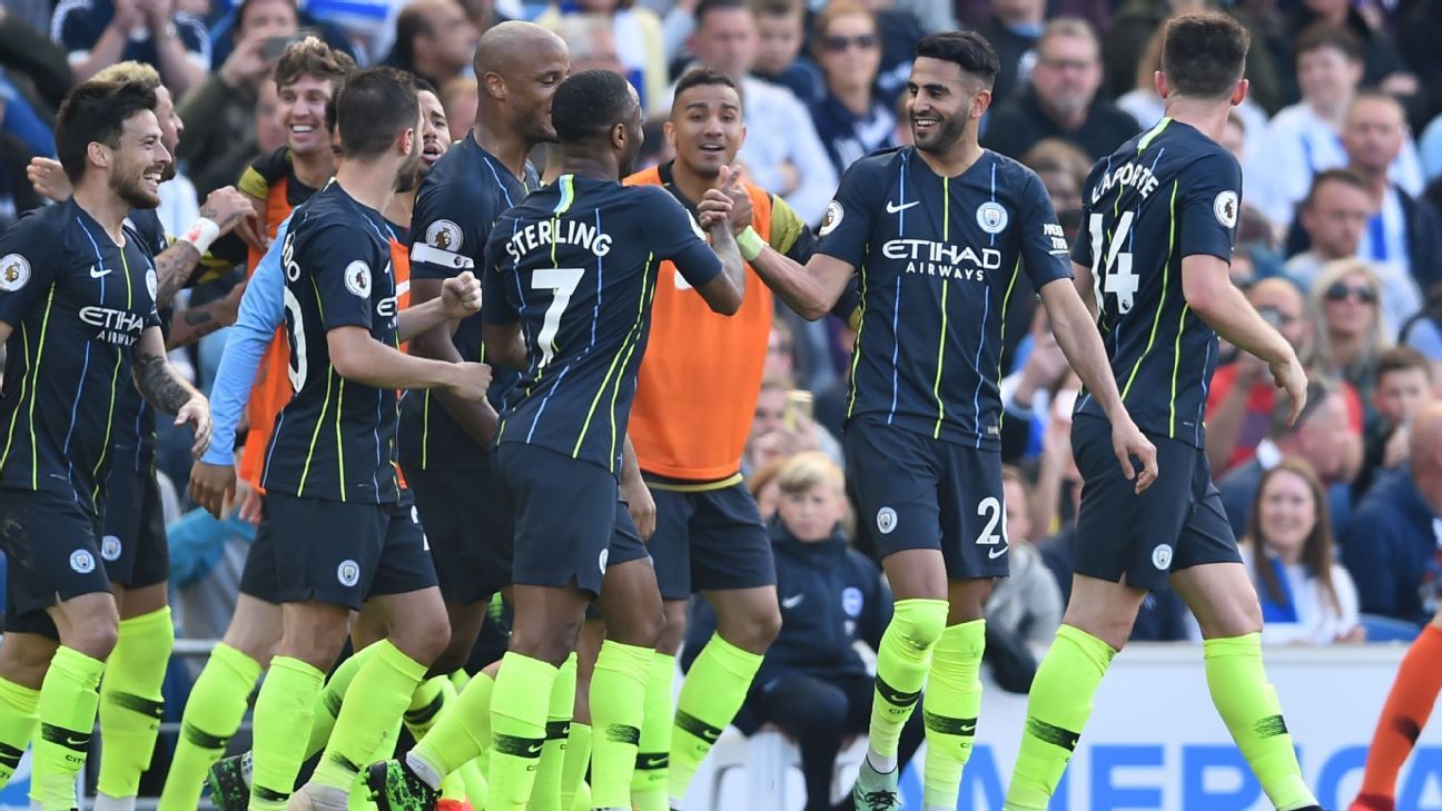 Brighton Hove Albion Vs Manchester City Football Match Report May 12 2019 Espn