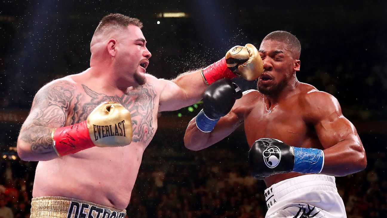 Ruiz Jr. stuns Joshua in 7th for heavyweight titles