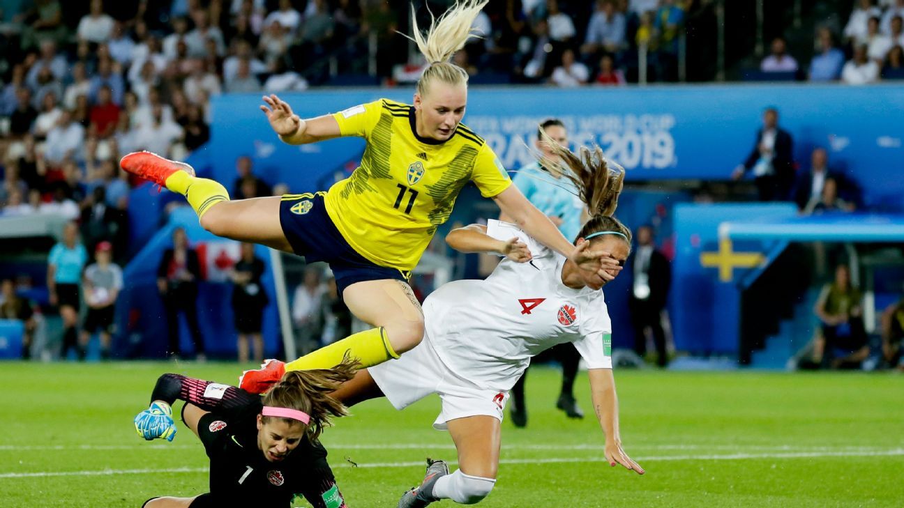 Sweden vs. Canada - Football Match Report - June 24, 2019 ...