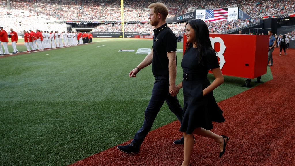 Meghan Markle Attends the Boston Red Sox vs New York Yankees