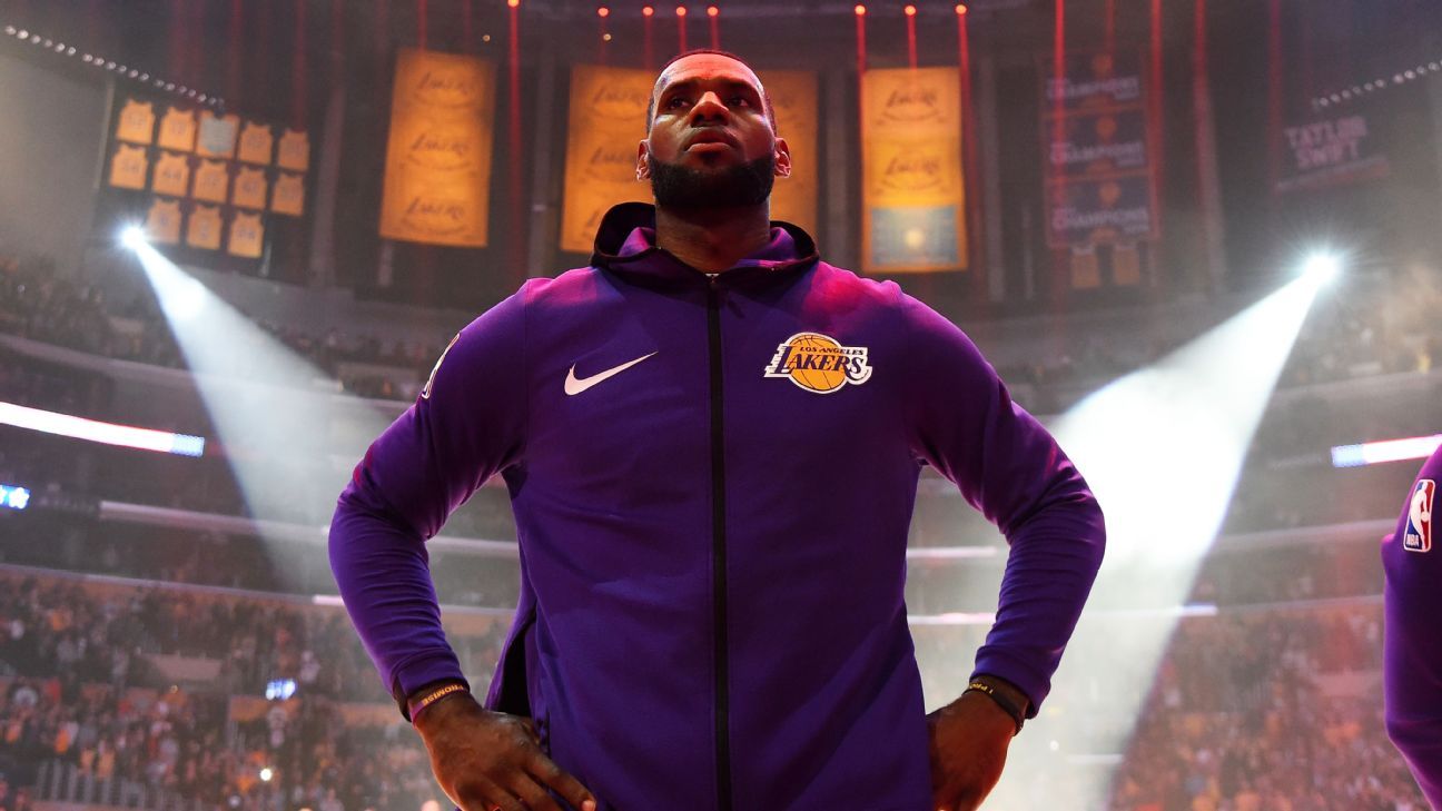 LeBron James #6 Los Angeles Lakers Basketball Jerseys Stitched Purple