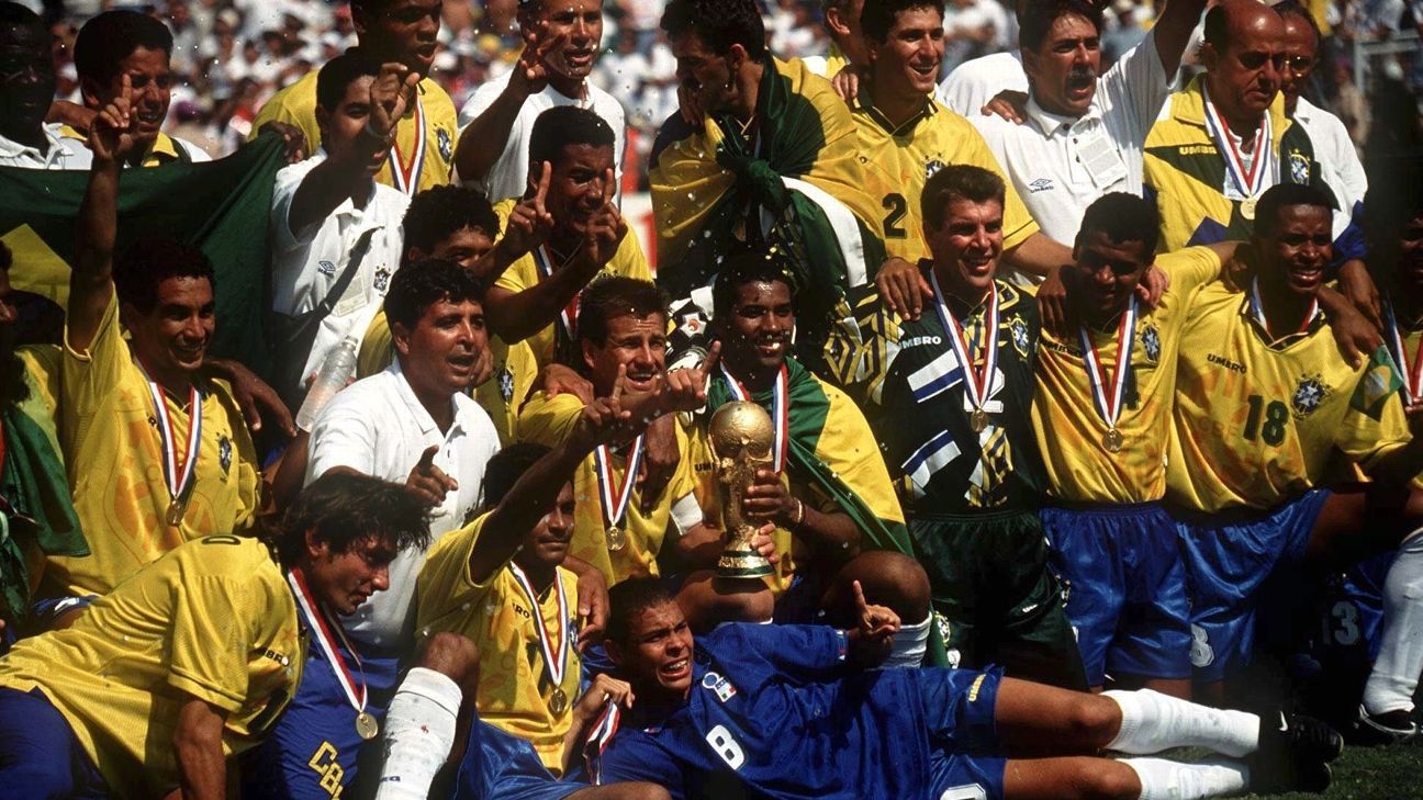 É tetra': onde estão os 23 campeões da Copa de 1994 e quais seus momentos  mais marcantes na conquista - ESPN