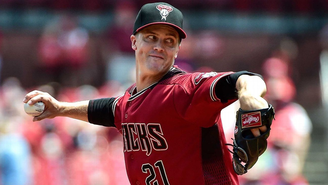 Diamondbacks trade pitcher Zack Greinke to Astros for 4 prospects