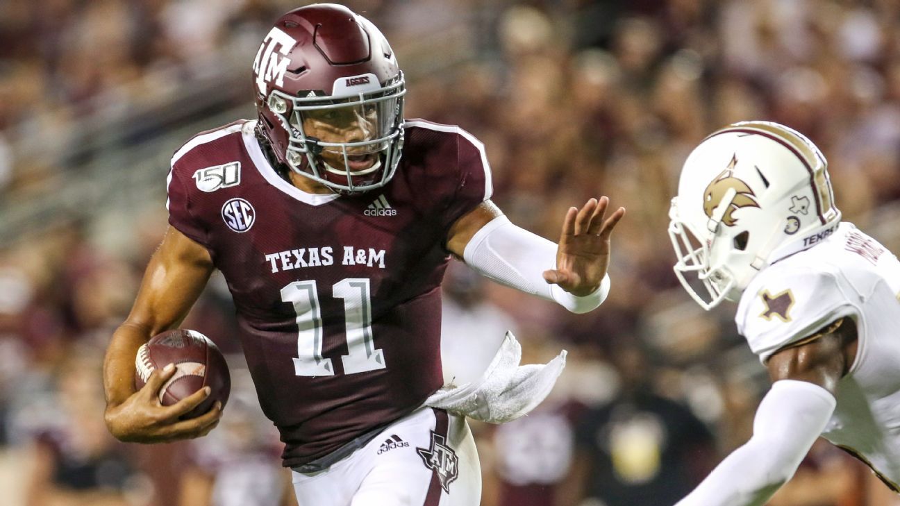 WATCH: Former Texas A&M quarterback Kellen Mond caps perfect drive with  touchdown pass in NFL preseason - On3