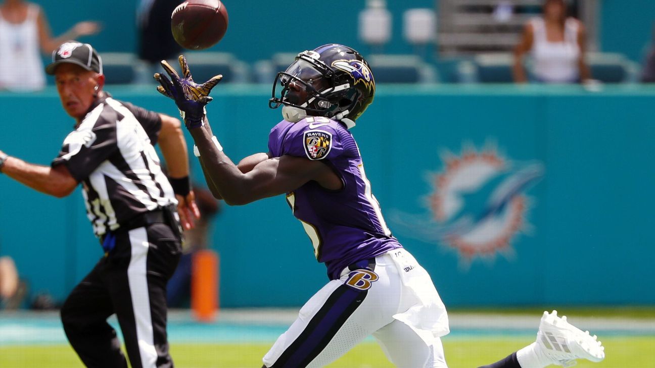 Ravens WR Marquise Brown May Not Be Ready For Training Camp