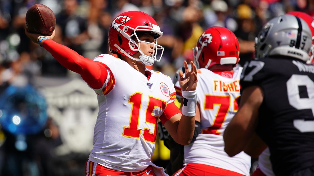 Mahomes, Chiefs take the lead with second touchdown pass - ESPN