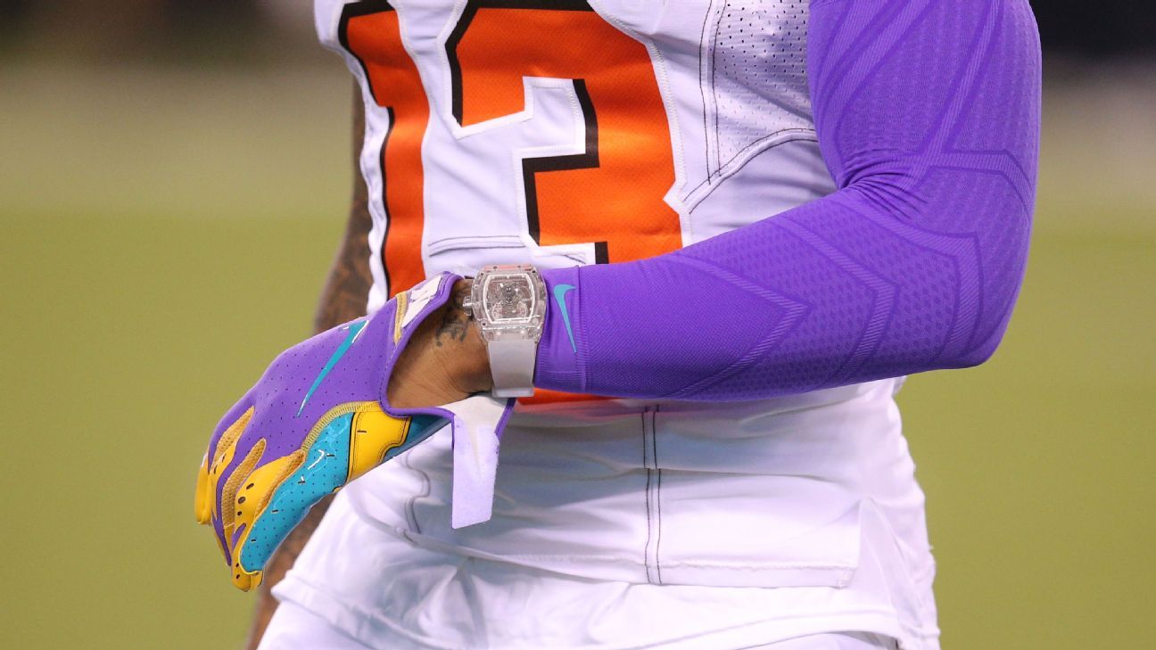 Watch Spotting: Odell Beckham Junior Wears Richard Mille In First Regular  Season Game With Cleveland Browns - Hodinkee