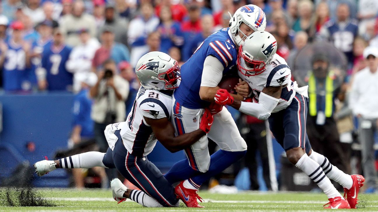 New England Patriots defeat Buffalo Bills 16-10 as Josh Allen