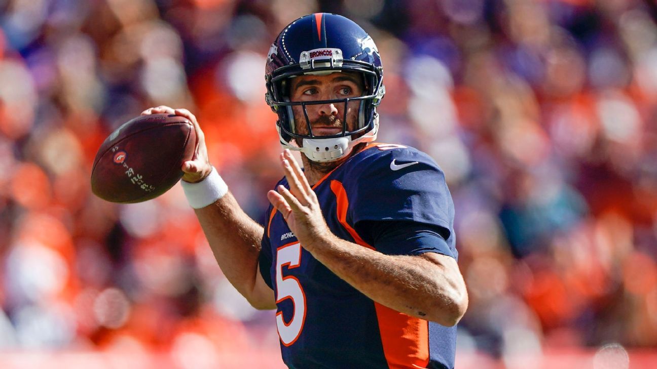 Denver Broncos quarterback Joe Flacco plans to play on in 2020