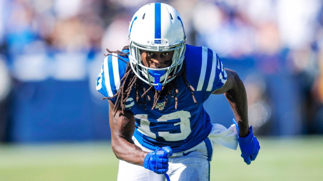 Indianapolis Colts WR T.Y. Hilton out with back/neck injury
