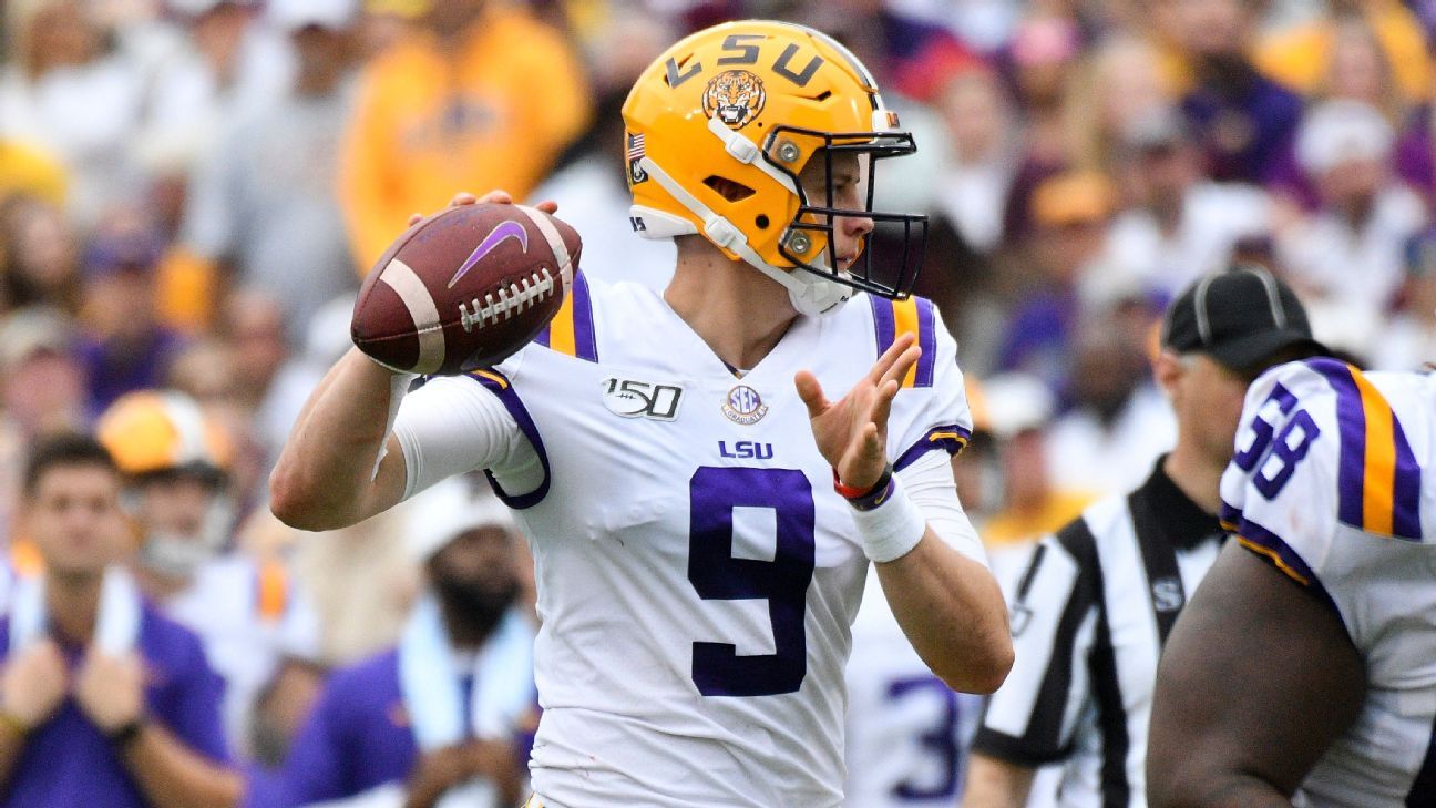 Joe Burrow Sets Lsus Single Season Touchdown Passing Mark